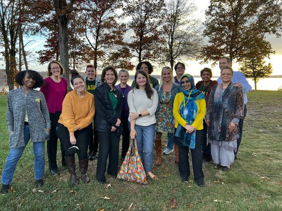 A group of Mason staff members at Point of View.